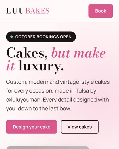 LuuBakes demo